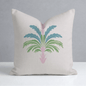 Bellagio Blush Linen Palm Throw Pillow - Lemon Park