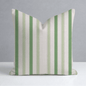Bellagio Blush Mint Stripes Throw Pillow - Lemon Park