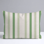 Bellagio Blush Mint Stripes Throw Pillow - Lemon Park