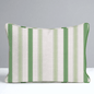 Bellagio Blush Mint Stripes Throw Pillow - Lemon Park
