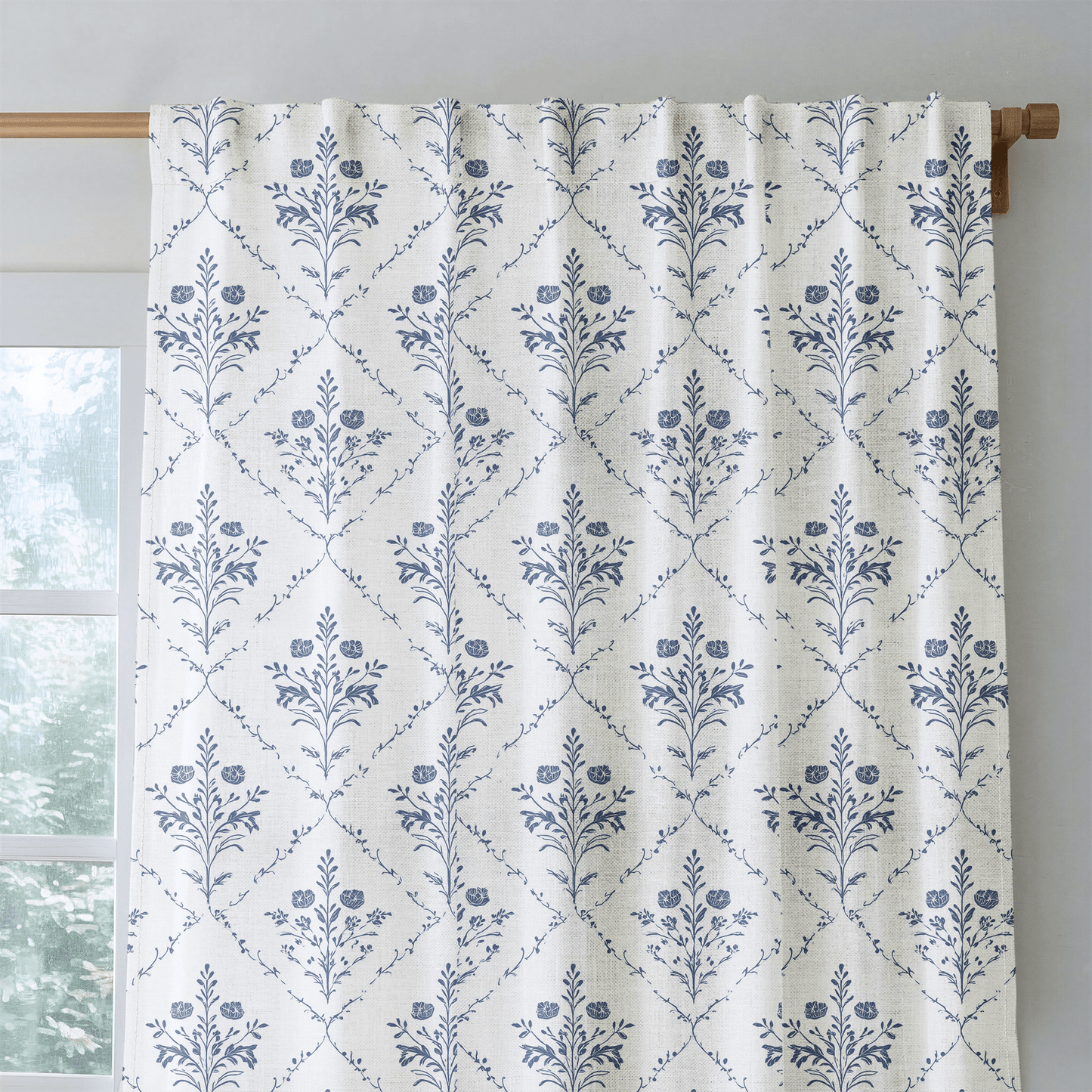 Benjamin Cream Floral - Drapery