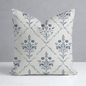 Benjamin Cream Floral Throw Pillow - Lemon Park