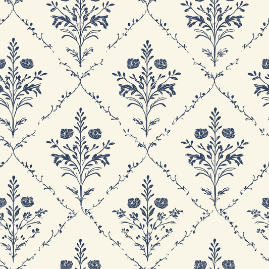 Benjamin Cream Floral Wallpaper
