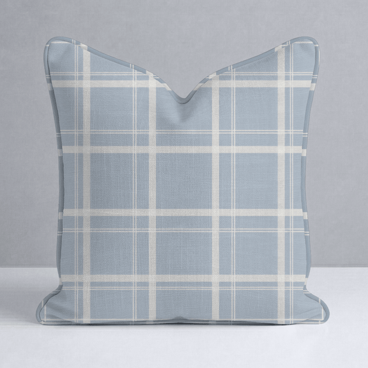 Benjamin Gingham Throw Pillow - Lemon Park