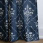 Benjamin Navy Floral - Drapery - Lemon Park