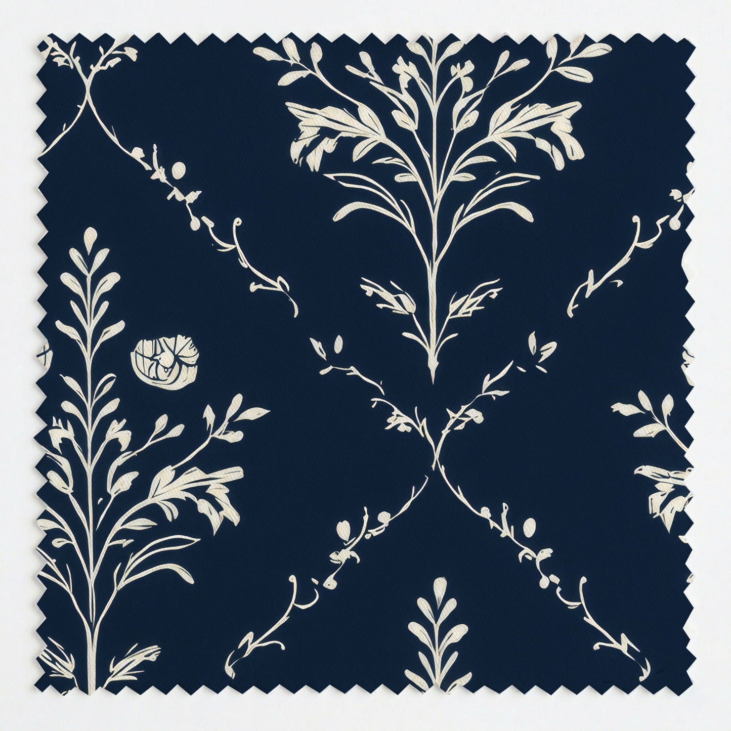 Benjamin Navy Floral - Fabric - Lemon Park