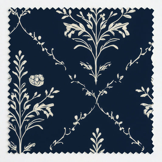 Benjamin Navy Floral - Fabric - Lemon Park