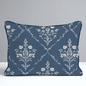 Benjamin Navy Floral Throw Pillow - Lemon Park