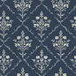 Benjamin Navy Floral Wallpaper