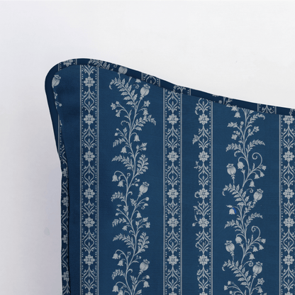Benjamin Toile Stripes Throw Pillow