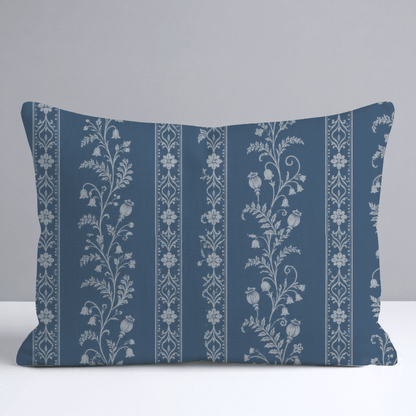 Benjamin Toile Stripes Throw Pillow - Lemon Park