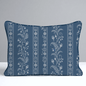 Benjamin Toile Stripes Throw Pillow - Lemon Park