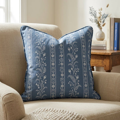 Benjamin Toile Stripes Throw Pillow