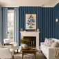 Benjamin Toile Stripes Wallpaper
