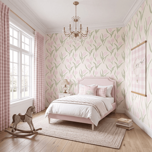 Juliet's Garden Balloon Gingham Study - Tapestry
