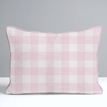 Juliet's Garden Bubble Gingham Throw Pillow - Lemon Park