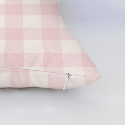 Juliet's Garden Bubble Gingham Throw Pillow