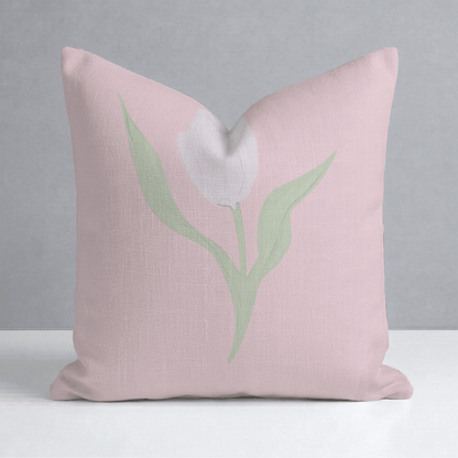 Juliet's Garden Bubble Tulip Throw Pillow - Lemon Park