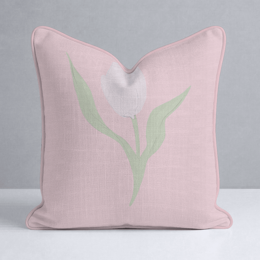 Juliet's Garden Bubble Tulip Throw Pillow - Lemon Park