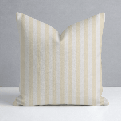 Juliet's Garden Easter Yellow Stripe Throw Pillow - Lemon Park