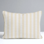 Juliet's Garden Easter Yellow Stripe Throw Pillow - Lemon Park