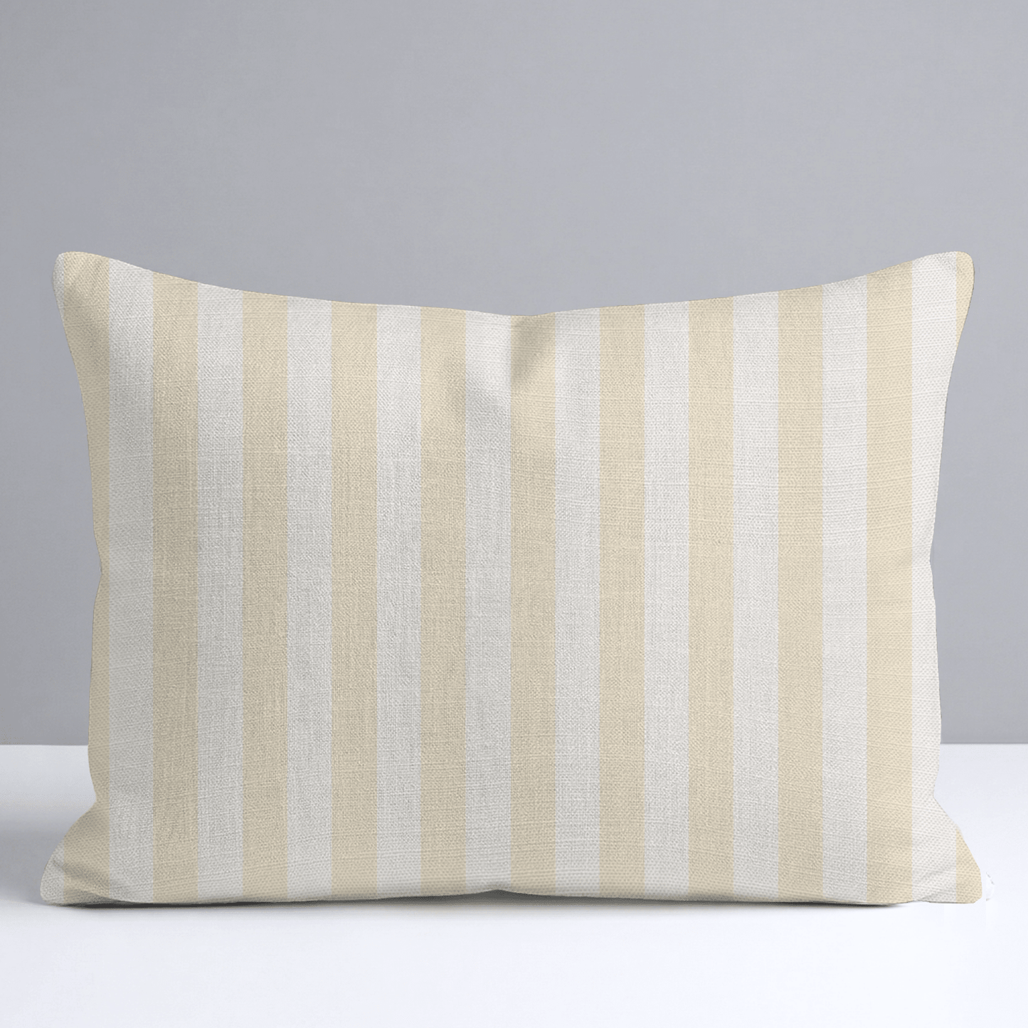 Juliet's Garden Easter Yellow Stripe Throw Pillow - Lemon Park