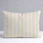 Juliet's Garden Easter Yellow Stripe Throw Pillow - Lemon Park