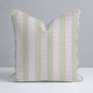 Juliet's Garden Pistachio and Bubble Stripe Throw Pillow - Lemon Park