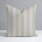 Juliet's Garden Pistachio and Bubble Stripe Throw Pillow - Lemon Park