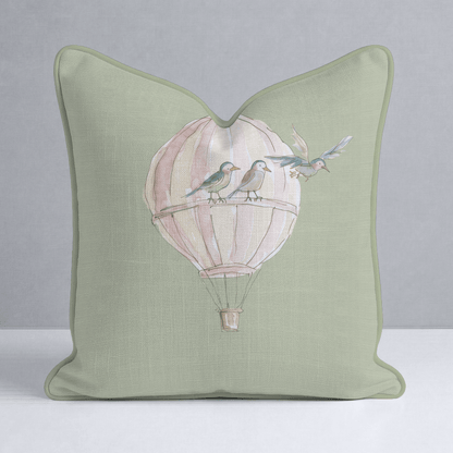 Juliet's Garden Pistachio Balloon Throw Pillow - Lemon Park