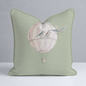 Juliet's Garden Pistachio Balloon Throw Pillow - Lemon Park