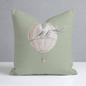Juliet's Garden Pistachio Balloon Throw Pillow - Lemon Park