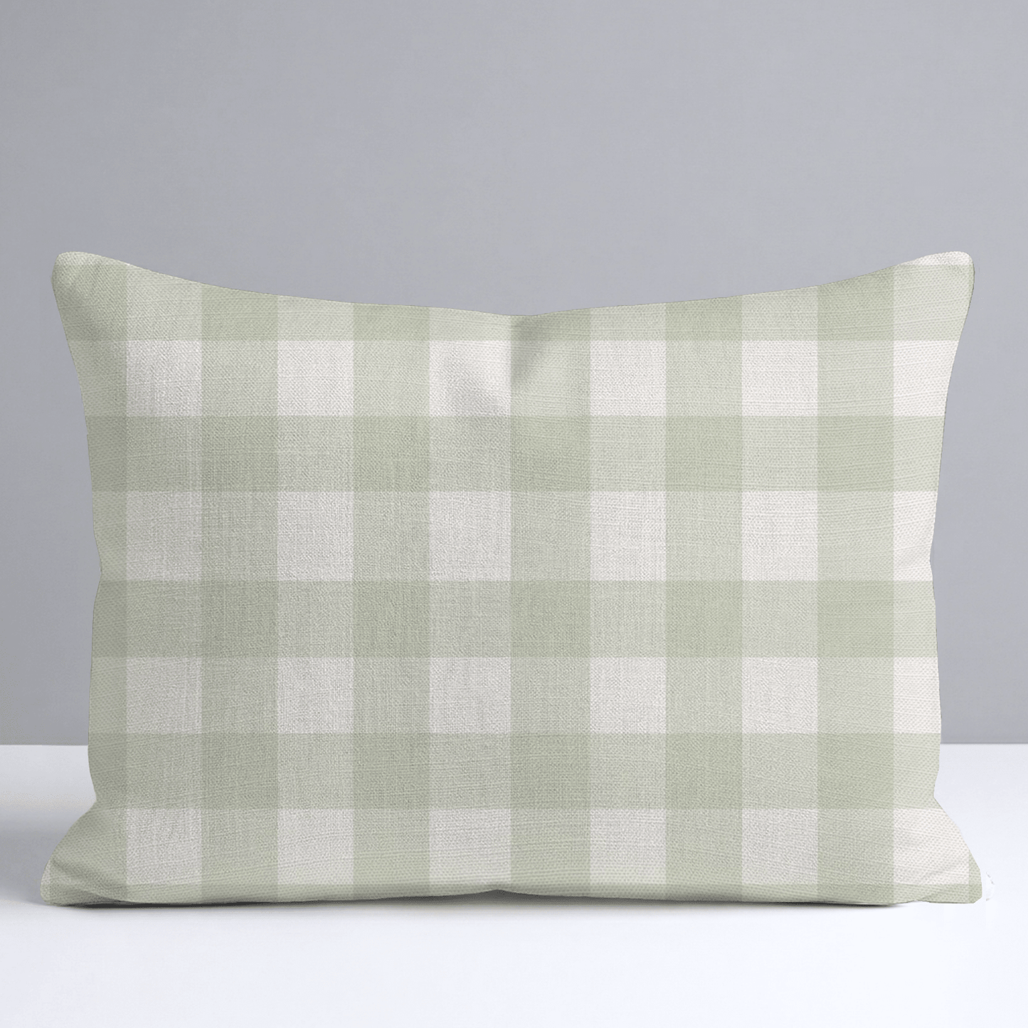 Juliet's Garden Pistachio Gingham Throw Pillow - Lemon Park