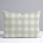 Juliet's Garden Pistachio Gingham Throw Pillow - Lemon Park