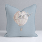Juliet's Garden Robin Blue Balloon Throw Pillow - Lemon Park