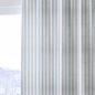 Juliet's Garden Robin Blue Stripe - Drapery