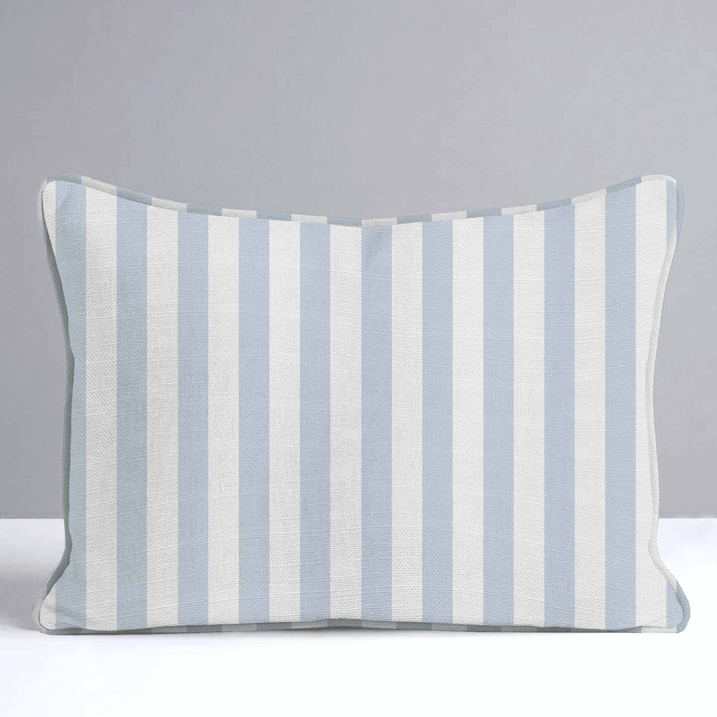 Juliet's Garden Robin Blue Stripe Throw Pillow - Lemon Park