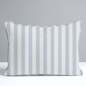 Juliet's Garden Robin Blue Stripe Throw Pillow - Lemon Park