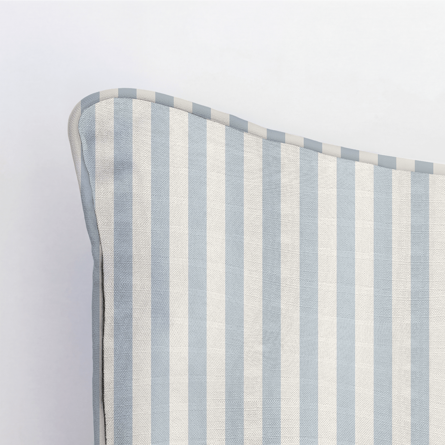 Juliet's Garden Robin Blue Stripe Throw Pillow