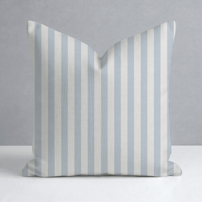 Juliet's Garden Robin Blue Stripe Throw Pillow - Lemon Park