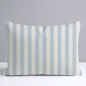Juliet's Garden Robin Blue Stripe Throw Pillow - Lemon Park