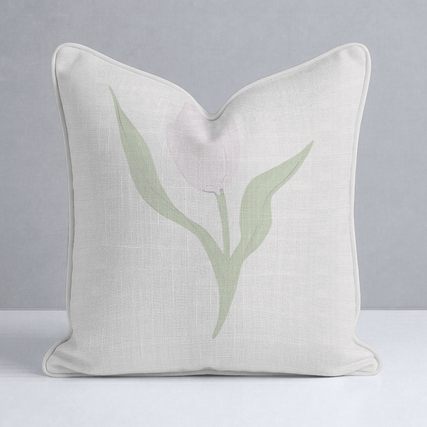 Juliet's Garden Sand Tulip Throw Pillow - Lemon Park