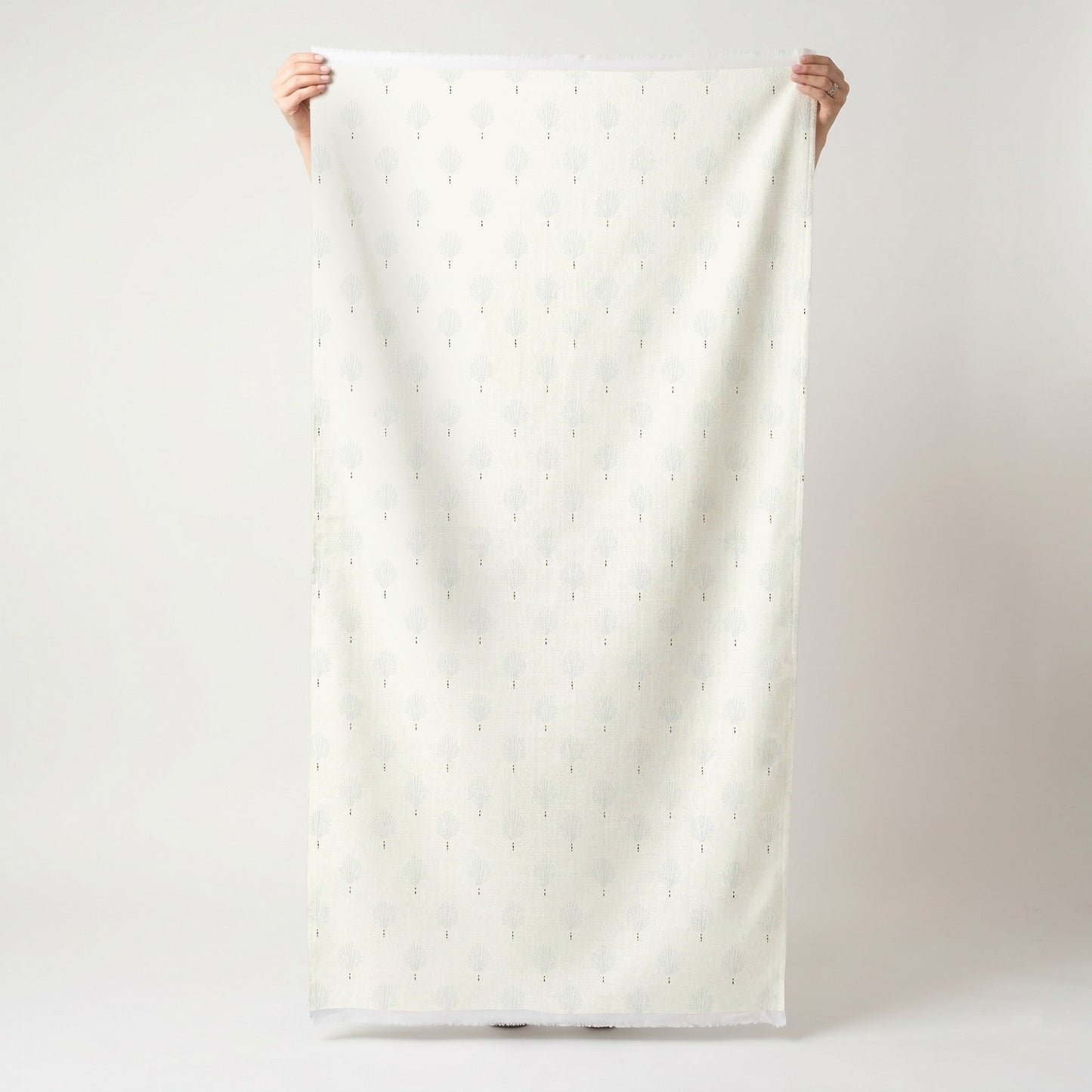 Loose Stems Lichen Block Print - Fabric