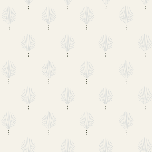Loose Stems Lichen Block Print Wallpaper