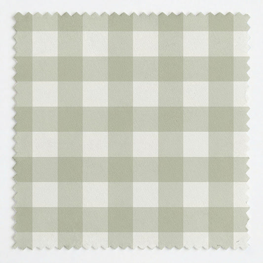 Loose Stems Lichen Gingham_ - Fabric - Lemon Park