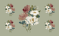 Loose Stems Sage Motif - Tapestry