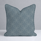 The Silk Garden Aegean Diamond Throw Pillow - Lemon Park