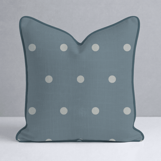 The Silk Garden Aegean Dots Throw Pillow - Lemon Park