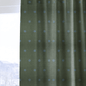 The Silk Garden Evergreen Dots - Drapery