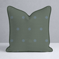 The Silk Garden Evergreen Dots Throw Pillow - Lemon Park